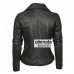 Barney Designer Women's Leather Asymmetric Biker Jacket